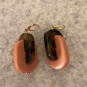 Acetate hanging earrings